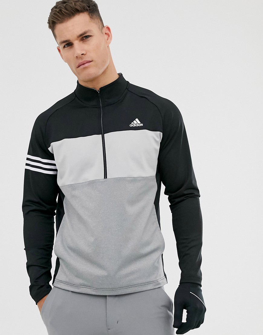 Adidas Golf - Competition - Sweater met korte rits in zwart