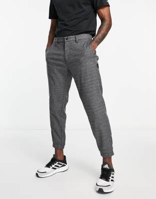 adidas Golf Go-To check tapered trousers in grey - ASOS Price Checker