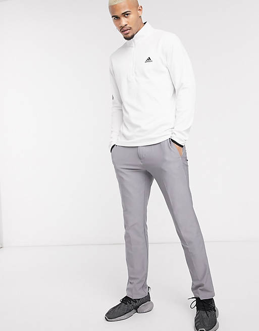 stivhed Stifte bekendtskab innovation adidas Golf - Grå bukser med tre striber | ASOS
