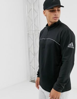 Adidas Golf - Jack met 1/4 rits in zwart
