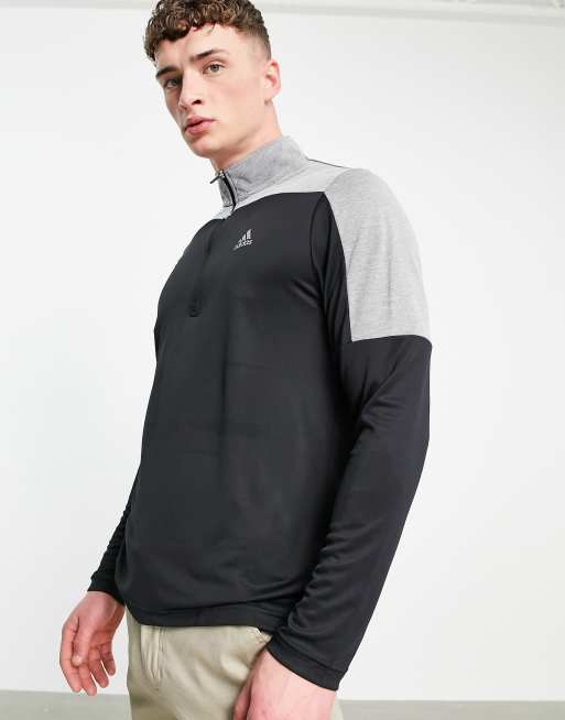 Adidas quarter zip golf hot sale