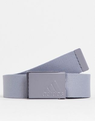 adidas Golf reversible web belt in white and grey