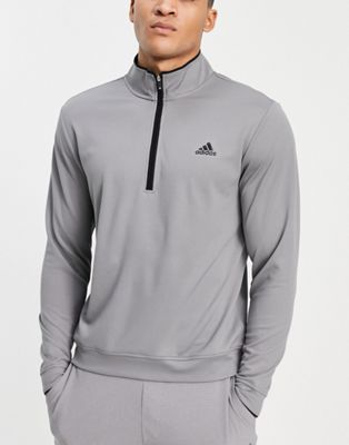 adidas Golf 1/4 zip sweatshirt in grey - ASOS Price Checker