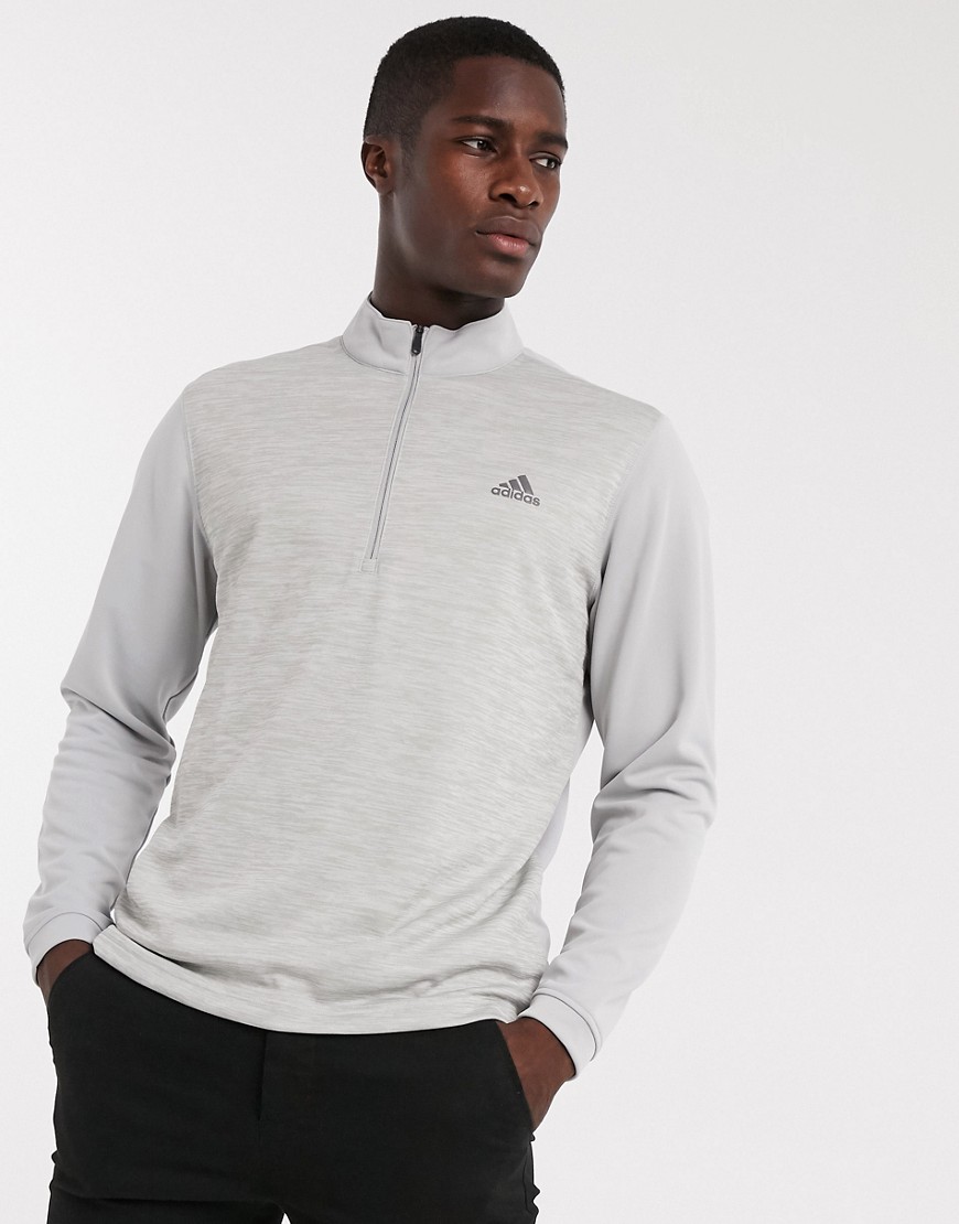 Adidas Golf - Sweatshirt met 1/4 rits in grijs