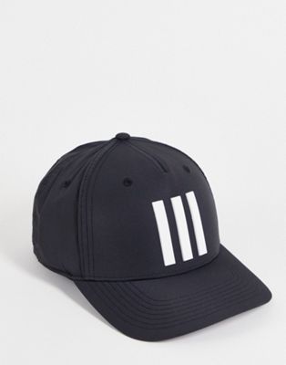 adidas Golf Tour three stripe cap in black