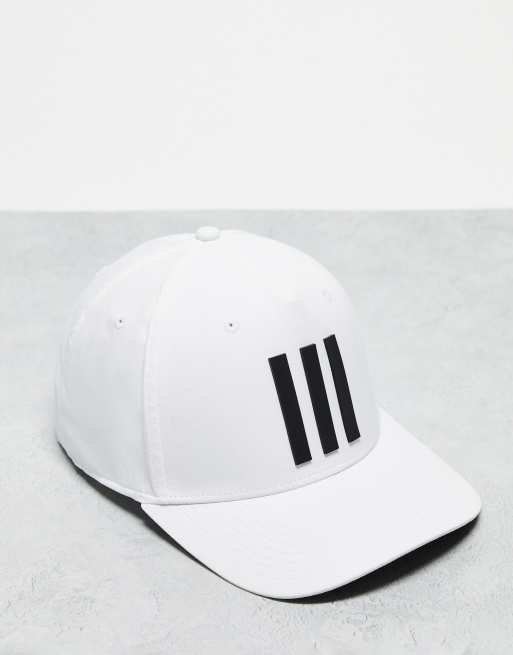 adidas Golf – Tour – Vit keps med 3 ränder