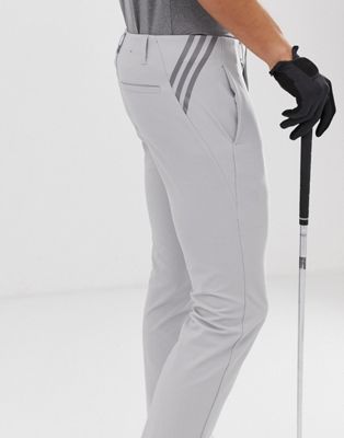 adidas 3 stripe tapered golf trousers