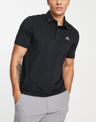 adidas Golf Ultimate 365 polo shirt in black