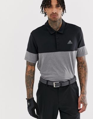 Adidas Golf - Ultimate 365 - Poloshirt met gemêleerde vlakken in zwart