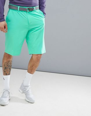 adidas green golf shorts