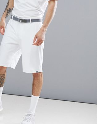 white adidas golf shorts