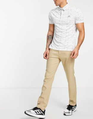adidas Golf Ultimate 365 tapered trousers in beige - ASOS Price Checker