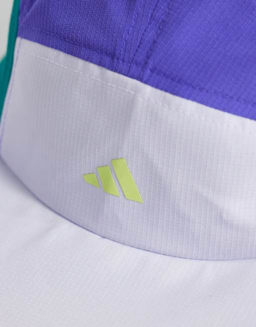 adidas - gorra de running en color block multicolor azul, 2 de 3