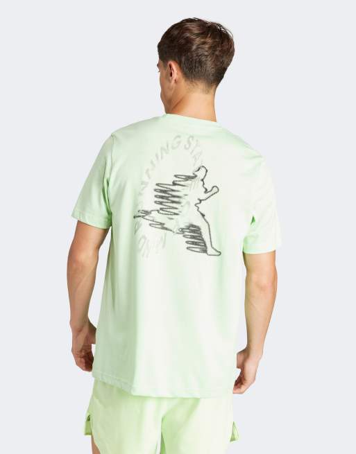 adidas - Grøn T-shirt med 