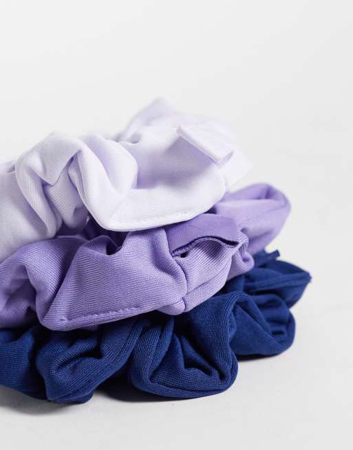 adidas hair scrunchies da training viola e blu confezione da 3, 3 di 3