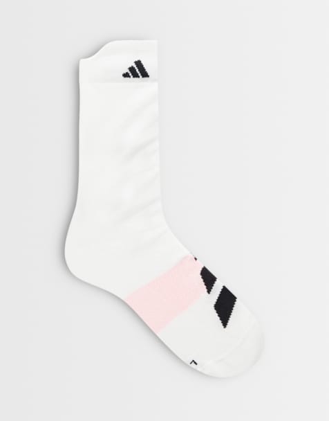 adidas hardloopsokken tot op de enkel in wit en zwart - view 1