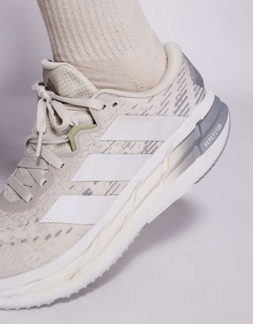 adidas - Hardlopen - Adistar 4 - Sneakers in grijs, crème en groen, 2 van 5