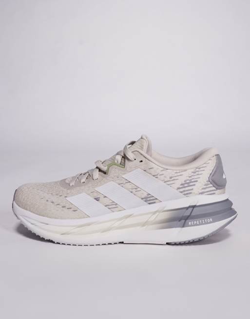 adidas - Hardlopen - Adistar 4 - Sneakers in grijs, crème en groen, 3 van 5