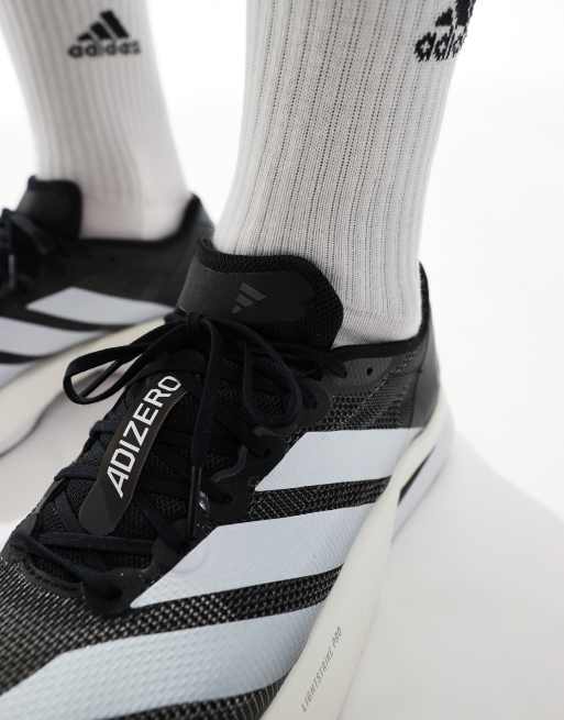 adidas - Hardlopen - Adizero Boston 13 eqt - Schoenen in core black / cloud white / grijs , 4 van 5