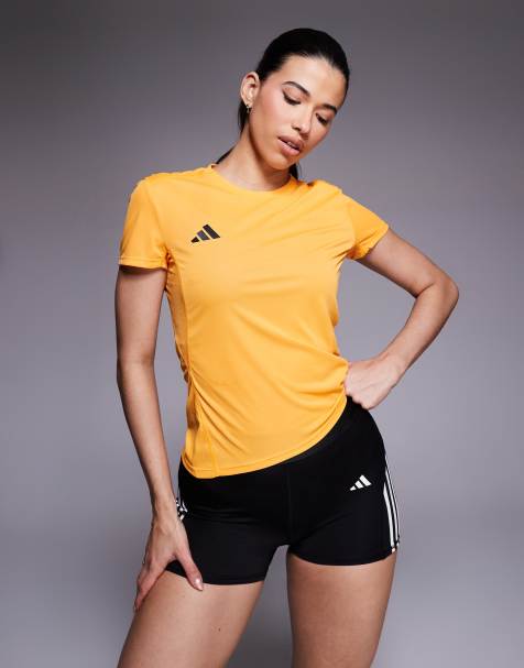 adidas - Hardlopen - Adizero Essentials - T-shirt in oranje - view 1