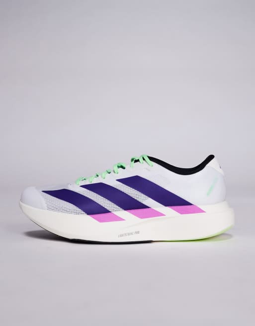 adidas - Hardlopen - Adizero Evo SL - Sneakers in wit en paars, 2 van 5