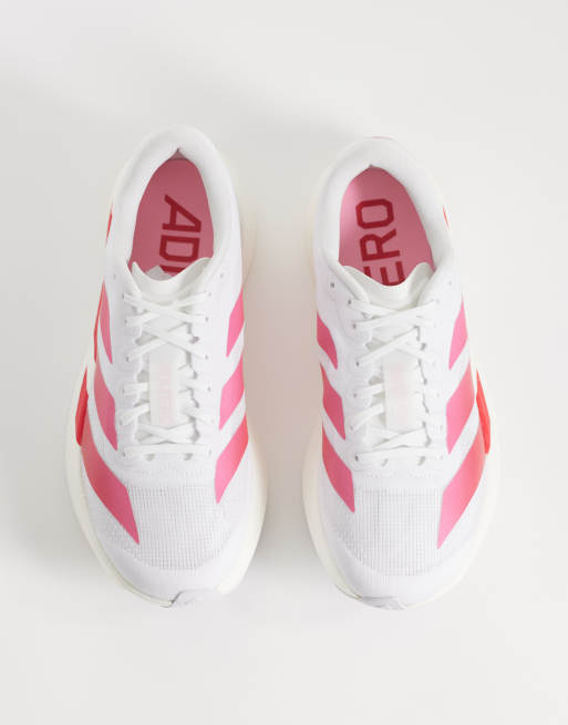 adidas - Hardlopen - Adizero EVO SL - Sneakers in wit en roze, 3 van 5