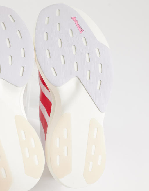 adidas - Hardlopen - Adizero EVO SL - Sneakers in wit en roze, 5 van 5