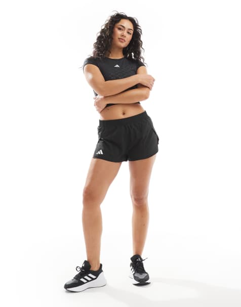 adidas - Hardlopen - Adizero - Short met split in zwart - view 1