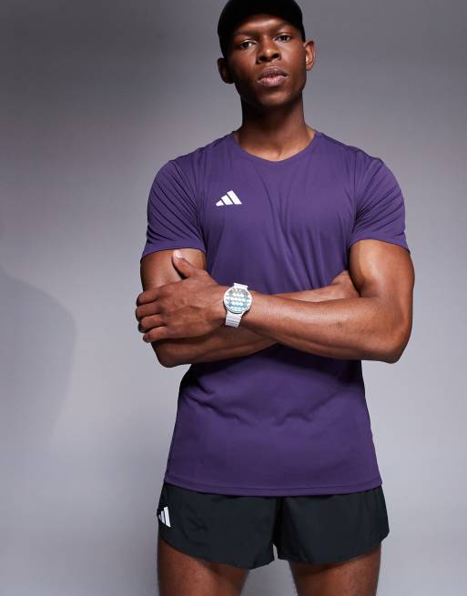 adidas - Hardlopen - Adizero - T-shirt in paars