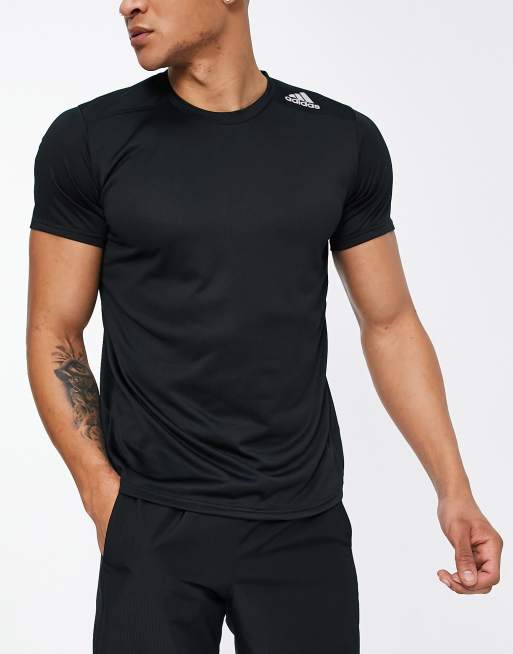 adidas - Hardlopen - Designed 4 Running - T-shirt in zwart