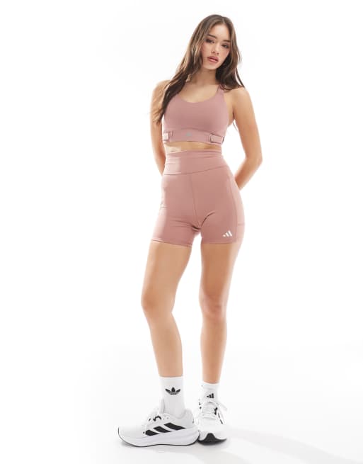 adidas - Hardlopen - Fastimpact Luxe - Sport bh met hoge ondersteuning in rood, 4 van 4