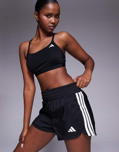 adidas - Hardlopen - Flex Pacer - Short met hoge taille in zwart - view 1