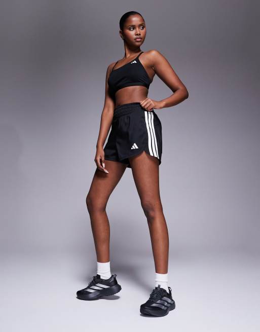 adidas - Hardlopen - Flex Pacer - Short met hoge taille in zwart, 2 van 5
