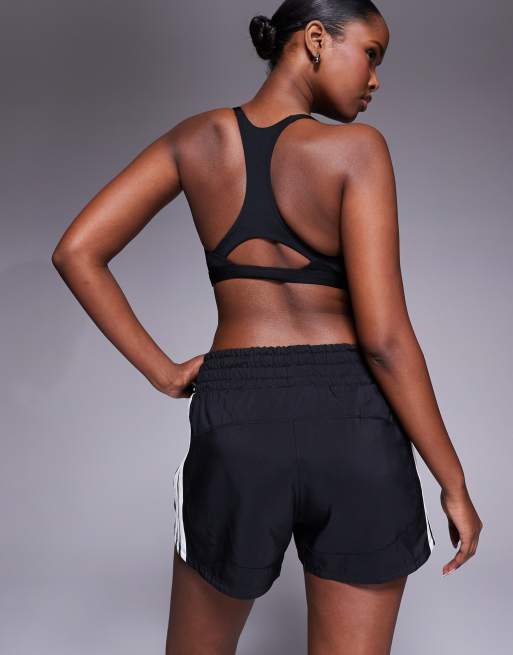 adidas - Hardlopen - Flex Pacer - Short met hoge taille in zwart, 3 van 5