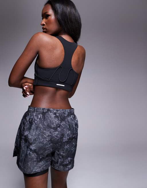 adidas - Hardlopen - Own The Run - 2-in-1 short met print in zwart, 4 van 5