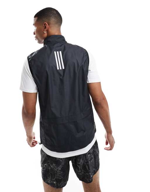 adidas - Hardlopen - Own The Run - Bodywarmer met rits in zwart, 3 van 4