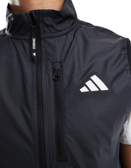 adidas - Hardlopen - Own The Run - Bodywarmer met rits in zwart, 4 van 4