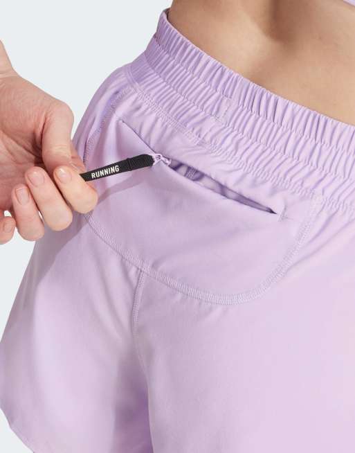 adidas - Hardlopen - Own The Run - Climacool - 2-in-1 shorts in powder plum , 4 van 4