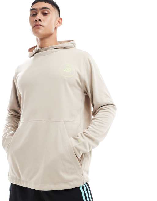 adidas - Hardlopen - Own The Run - Hoodie in beige, 2 van 4