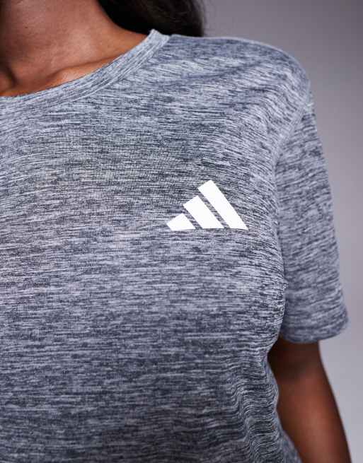 adidas - Hardlopen - Own The Run - T-shirt in gemêleerd grijs, 2 van 4
