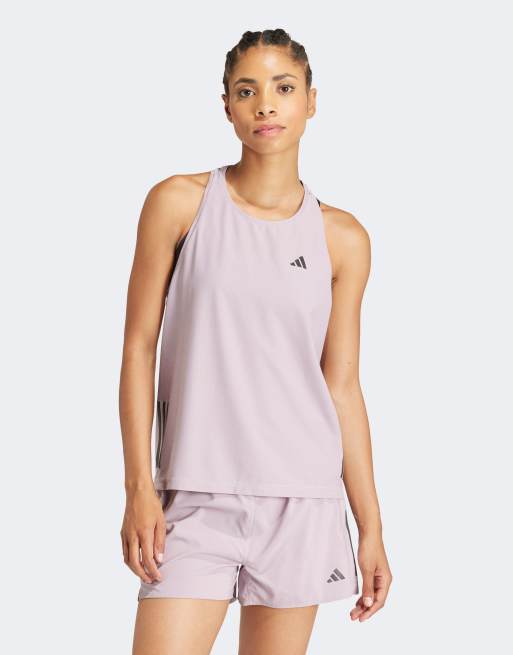 adidas - Hardlopen - Own The Run - Tanktop in paars