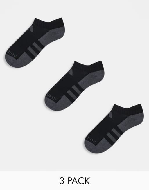 adidas - Hardlopen - Set van 3 paar enkelsokken in zwart