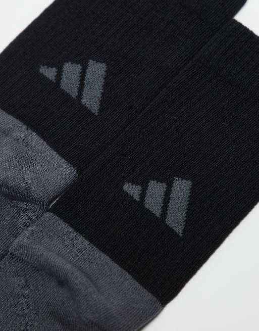 adidas - Hardlopen - Set van 3 paar sokken in zwart, 4 van 4