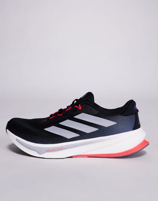 adidas - Hardlopen - Supernova Rise 2 - Sneakers in zwartgrijs en rood, 3 van 5
