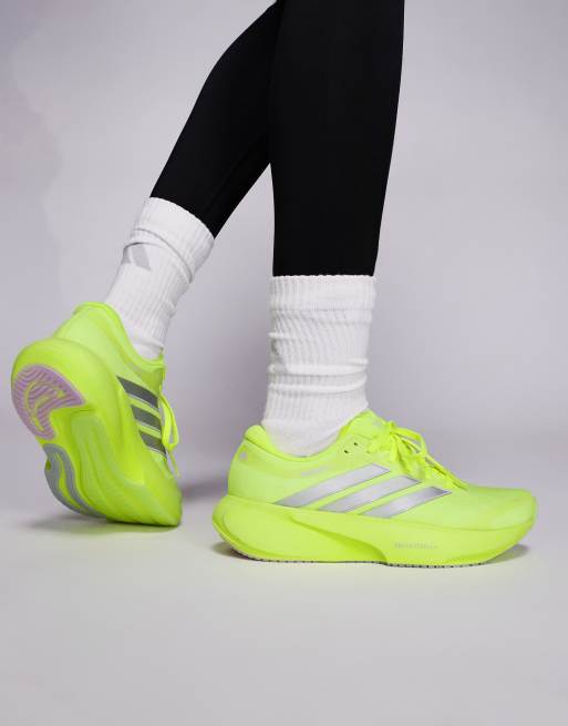adidas - Hardlopen - Supernova Rise 3 - Sneakers in geel en zilver, 4 van 5