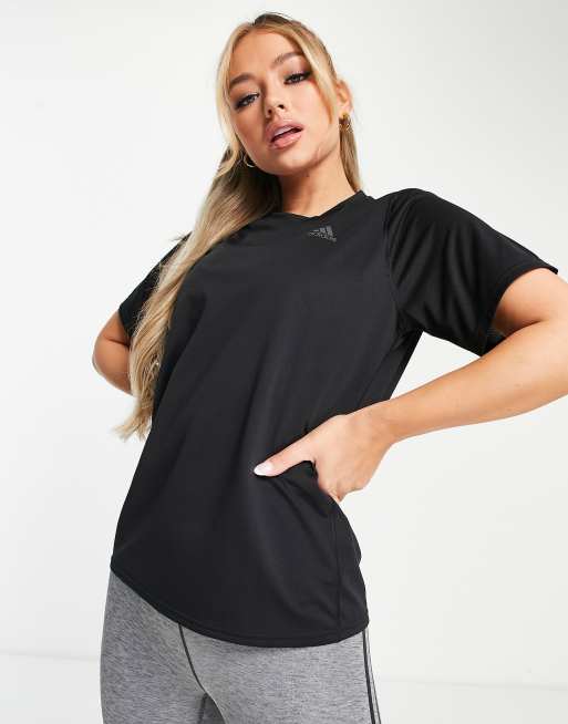 adidas - Hardlopen - T-shirt met korte mouwen in zwart 