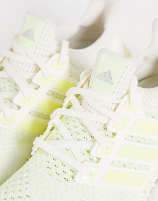 adidas - Hardlopen - Ultraboost 4D - Sneakers in wit met limoengroen, 3 van 4