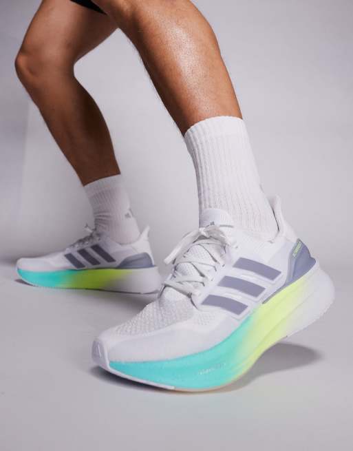 adidas - Hardlopen - Ultraboost 5 - Sneakers in wit, groen en blauw, 5 van 5