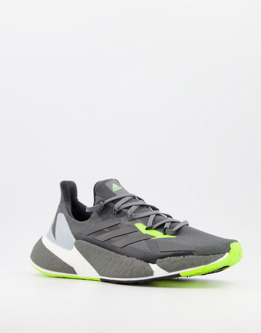 adidas - Hardlopen - X9000 L4 - Sneakers in grijs en neongroen