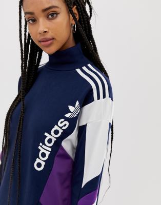 adidas high neck trefoil dress